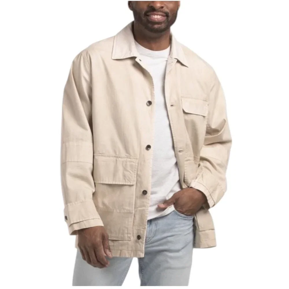 RAG & BONE Cotton Canvas Strike Washed Jacket - Picture 1 of 4